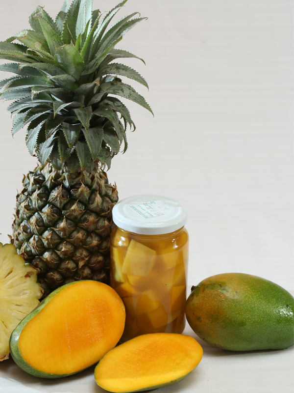 Lanka Exports - Fruits in Syrup - Mango Chunks in Pineapple Juice - Sri Lanka